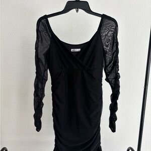 Hollister Black Long Sleeve Dress